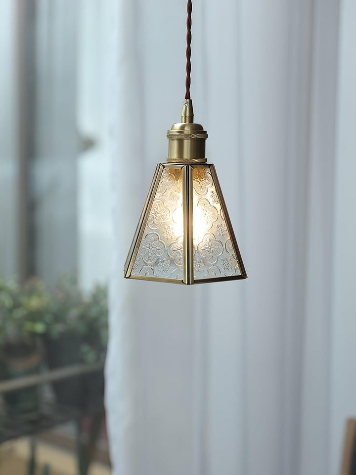 Elarace Suspension Élégante en Laiton et Verre - Neutralighting