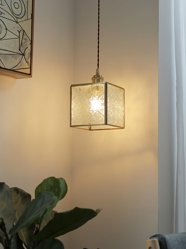 Elarace Suspension Élégante en Laiton et Verre - Neutralighting