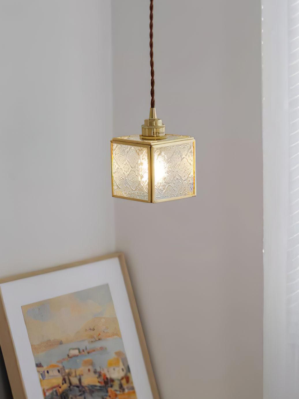 Elarace Suspension Élégante en Laiton et Verre - Neutralighting