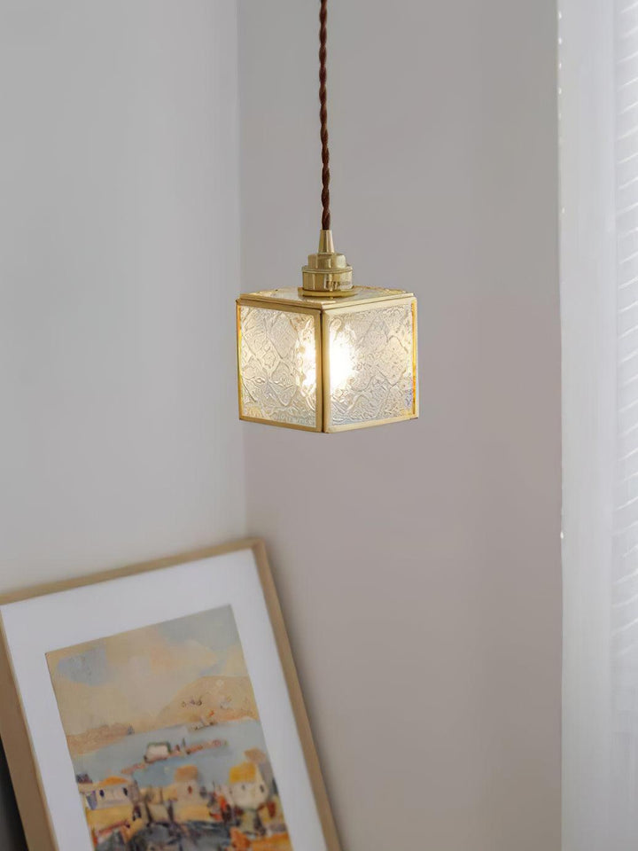 Elarace Suspension Élégante en Laiton et Verre - Neutralighting