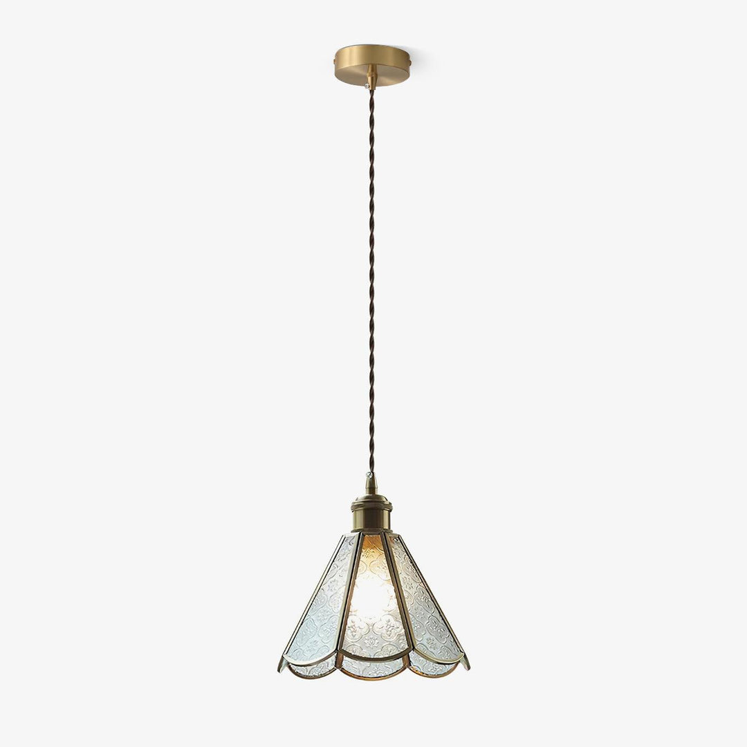 Elarace Suspension Élégante en Laiton et Verre - Neutralighting