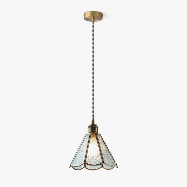 Elarace Suspension Élégante en Laiton et Verre - Neutralighting