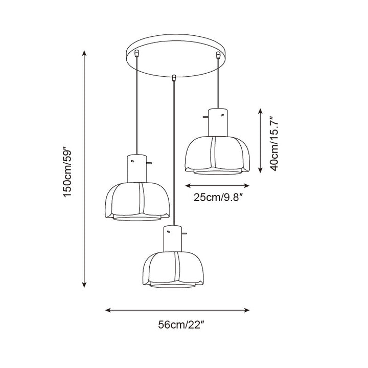 Pavina Lampe Pendante Fleur Pastel Brillante - Neutralighting