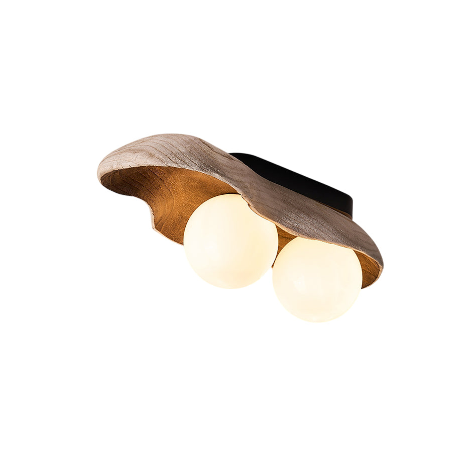 Ivaren Plafonnier Bois Verre Moderne - Neutralighting