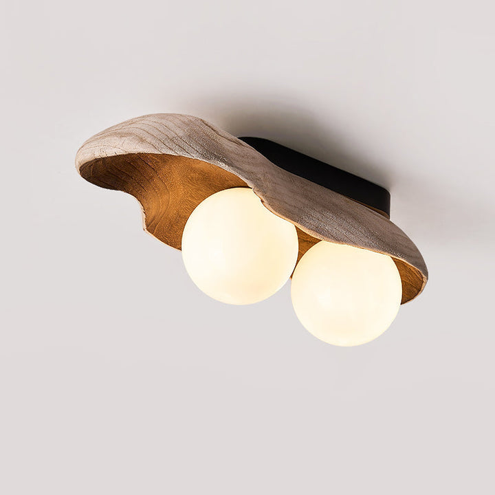 Ivaren Plafonnier Bois Verre Moderne - Neutralighting