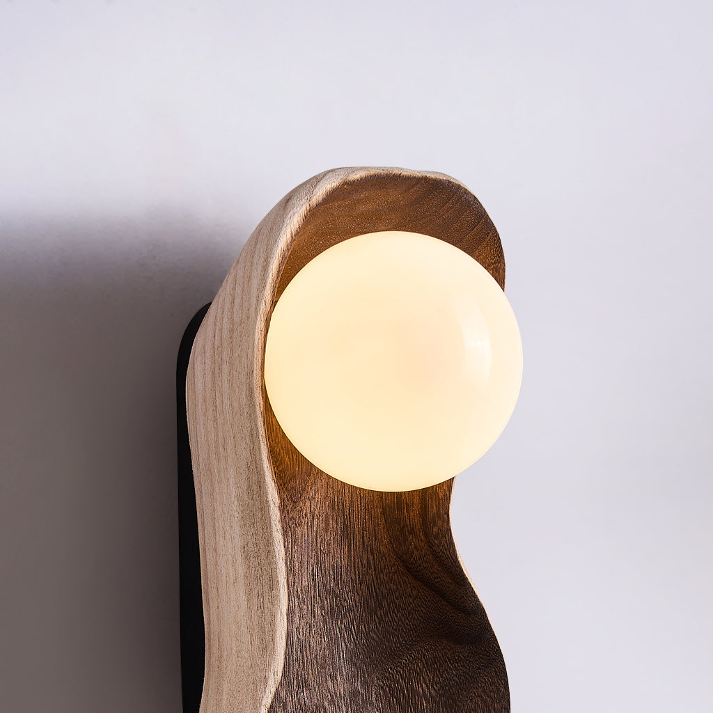 Ivaren Plafonnier Bois Verre Moderne - Neutralighting