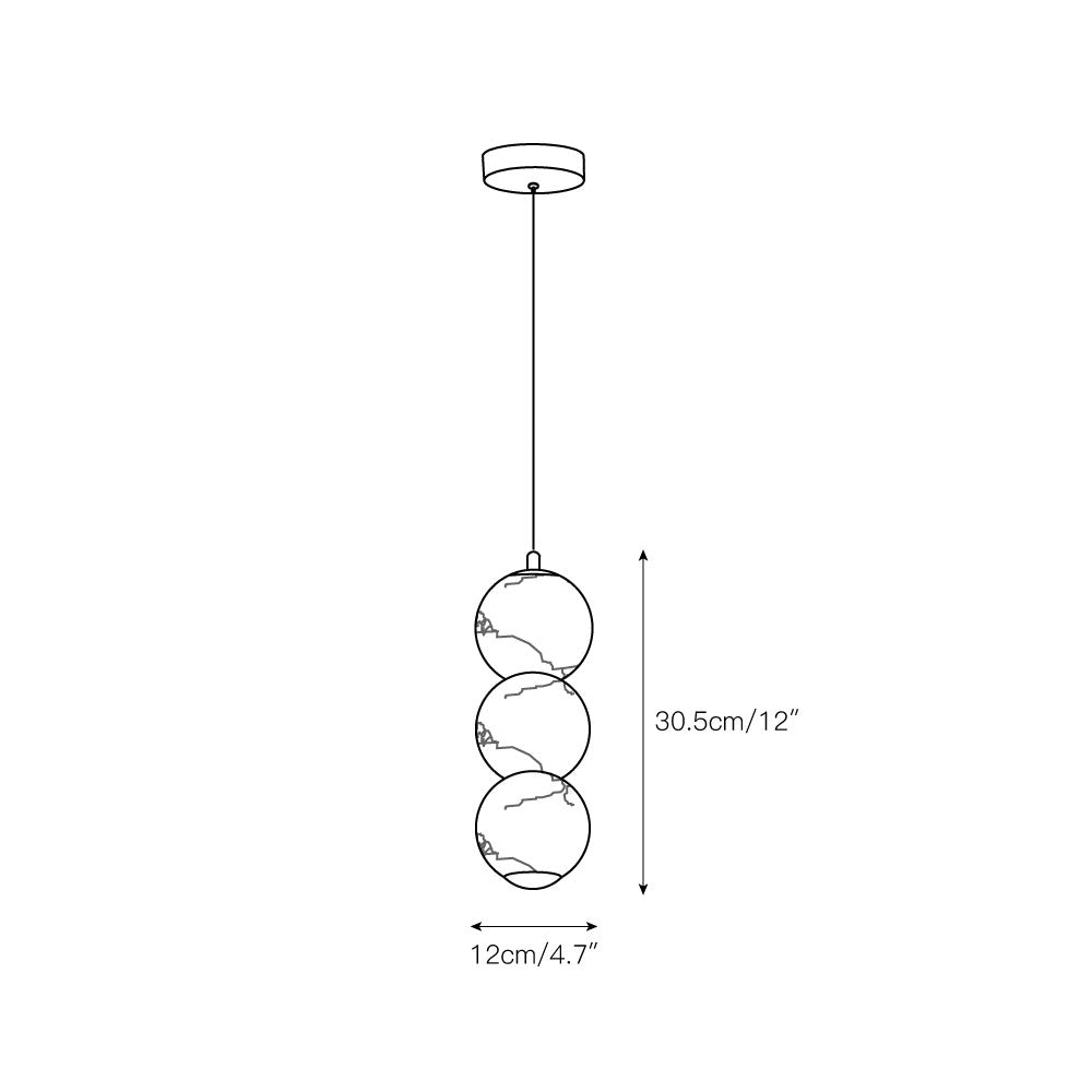 Elore Suspension Perles Albâtre Minimaliste - Neutralighting