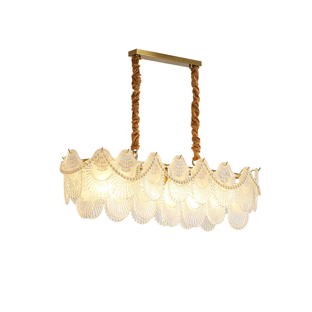 Lustra Chandelier Perle Verre Coquille - Neutralighting