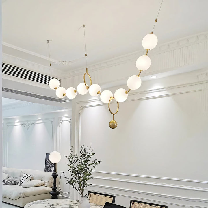 Lustra Suspension Lampe Collier en Verre - Neutralighting