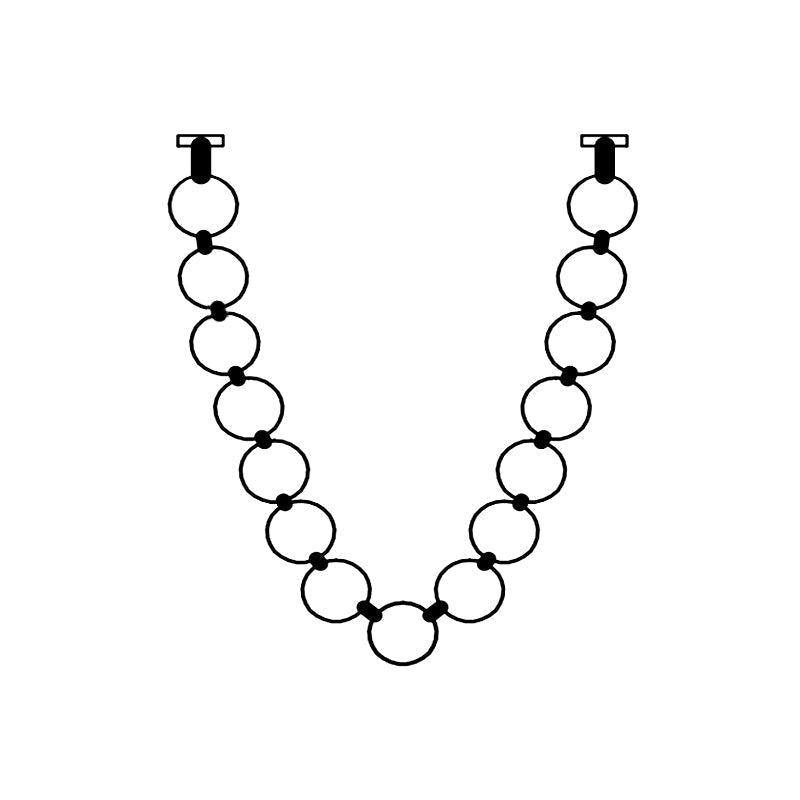 Icarara Lustre Verre Collier De Perles Moderne - Neutralighting