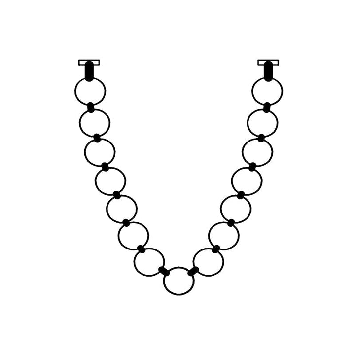 Icarara Lustre Verre Collier De Perles Moderne - Neutralighting