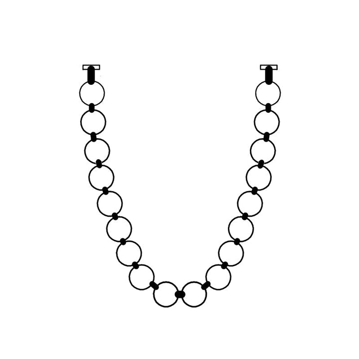 Icarara Lustre Verre Collier De Perles Moderne - Neutralighting