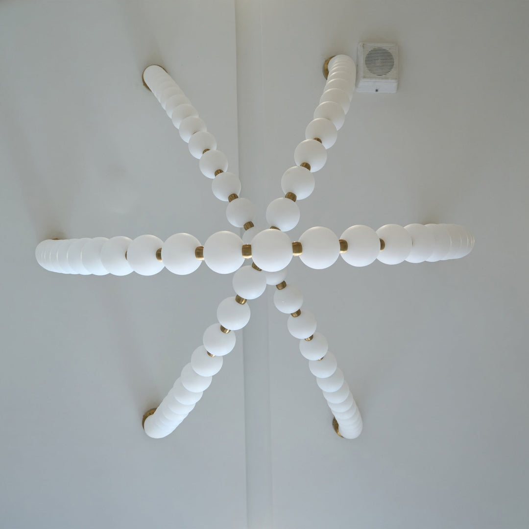 Icarara Lustre Verre Collier De Perles Moderne - Neutralighting