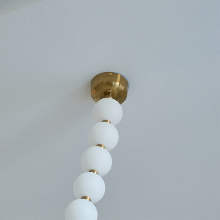 Icarara Lustre Verre Collier De Perles Moderne - Neutralighting