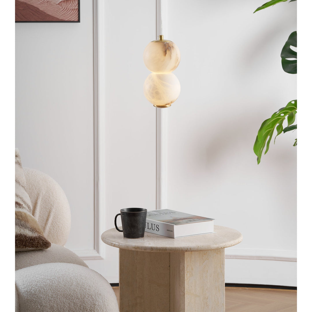 Elore Suspension Perles Albâtre Minimaliste - Neutralighting