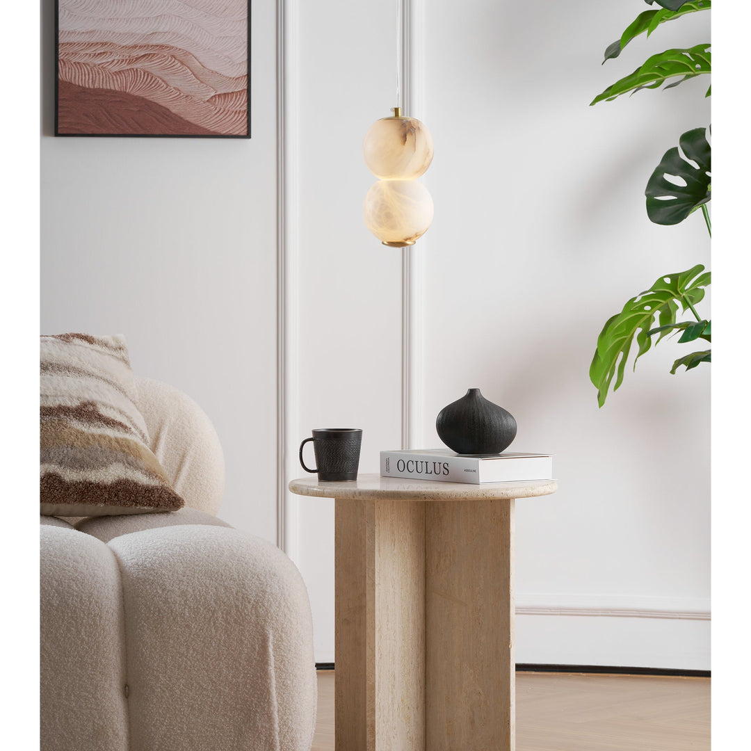 Elore Suspension Perles Albâtre Minimaliste - Neutralighting