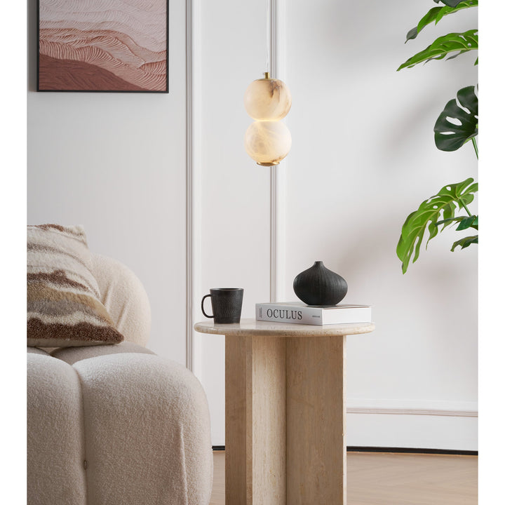 Elore Suspension Perles Albâtre Minimaliste - Neutralighting