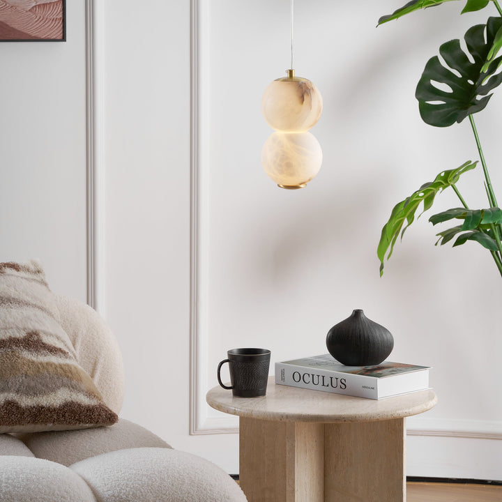 Elore Suspension Perles Albâtre Minimaliste - Neutralighting