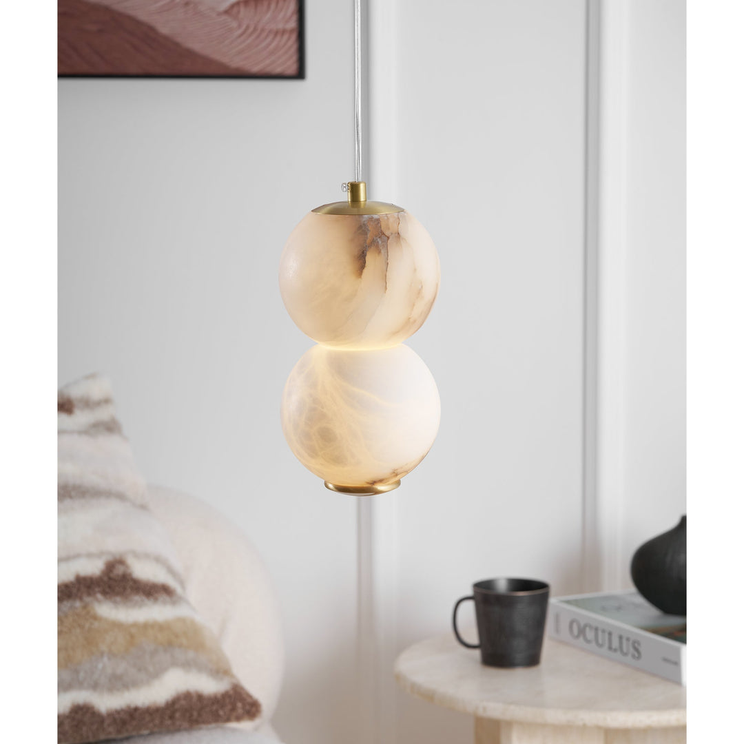 Elore Suspension Perles Albâtre Minimaliste - Neutralighting