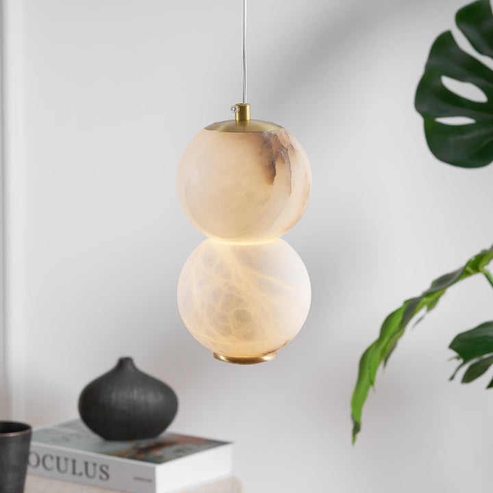Elore Suspension Perles Albâtre Minimaliste - Neutralighting
