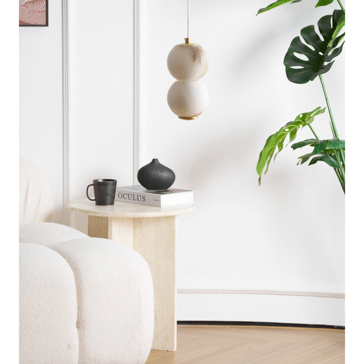 Elore Suspension Perles Albâtre Minimaliste - Neutralighting