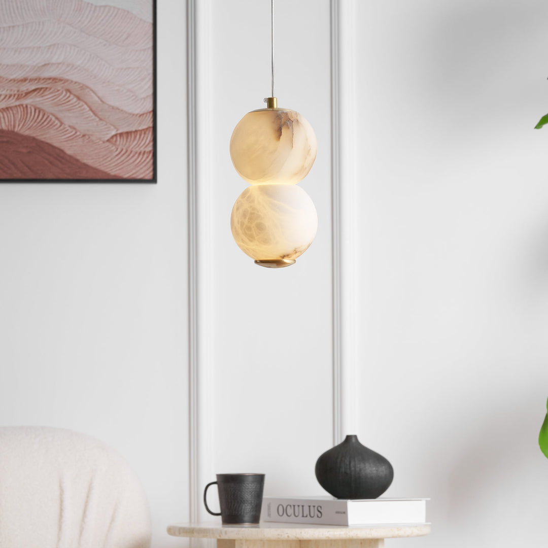 Elore Suspension Perles Albâtre Minimaliste - Neutralighting
