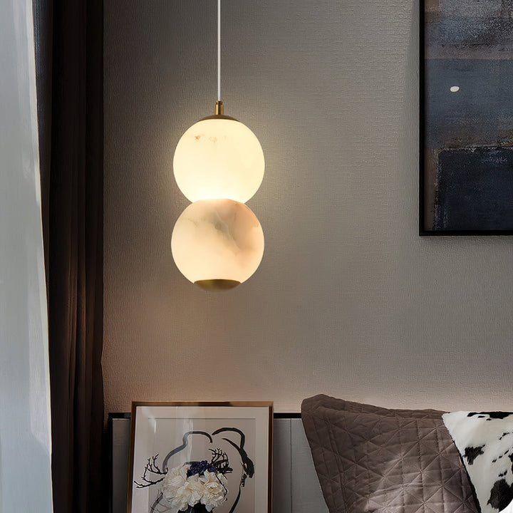 Elore Suspension Perles Albâtre Minimaliste - Neutralighting