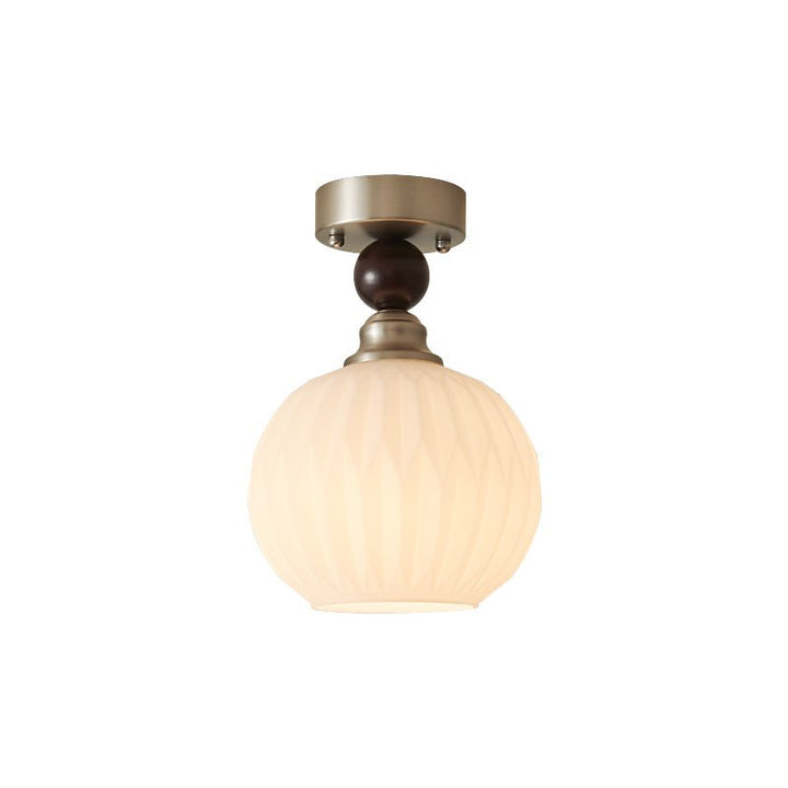 Ivcarila Plafonnier en Verre Perle Sphère Minimaliste Moderne - Neutralighting