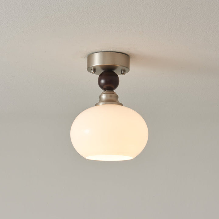 Ivcarila Plafonnier en Verre Perle Sphère Minimaliste Moderne - Neutralighting