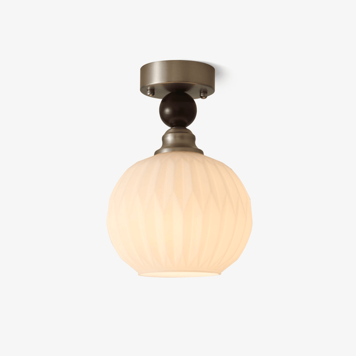 Ivcarila Plafonnier en Verre Perle Sphère Minimaliste Moderne - Neutralighting