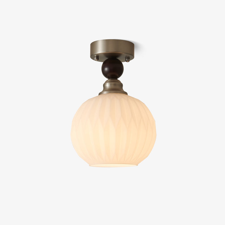 Ivcarila Plafonnier en Verre Perle Sphère Minimaliste Moderne - Neutralighting