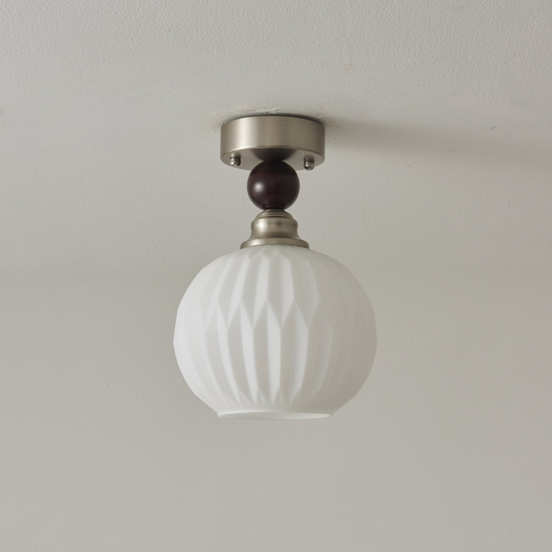 Ivcarila Plafonnier en Verre Perle Sphère Minimaliste Moderne - Neutralighting