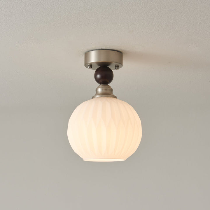 Ivcarila Plafonnier en Verre Perle Sphère Minimaliste Moderne - Neutralighting