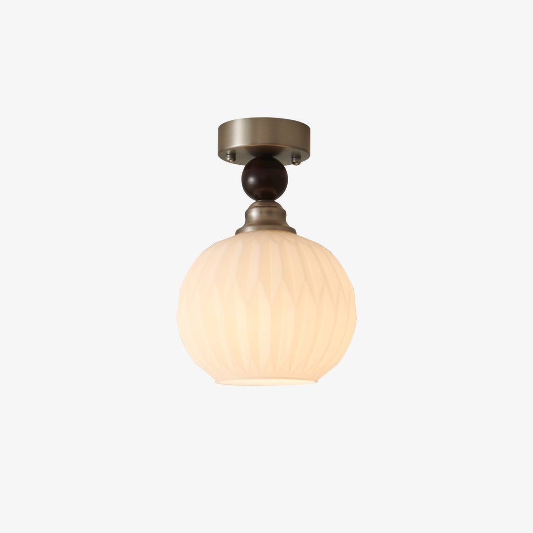 Ivcarila Plafonnier en Verre Perle Sphère Minimaliste Moderne - Neutralighting