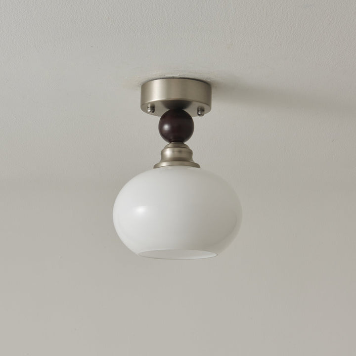Ivcarila Plafonnier en Verre Perle Sphère Minimaliste Moderne - Neutralighting