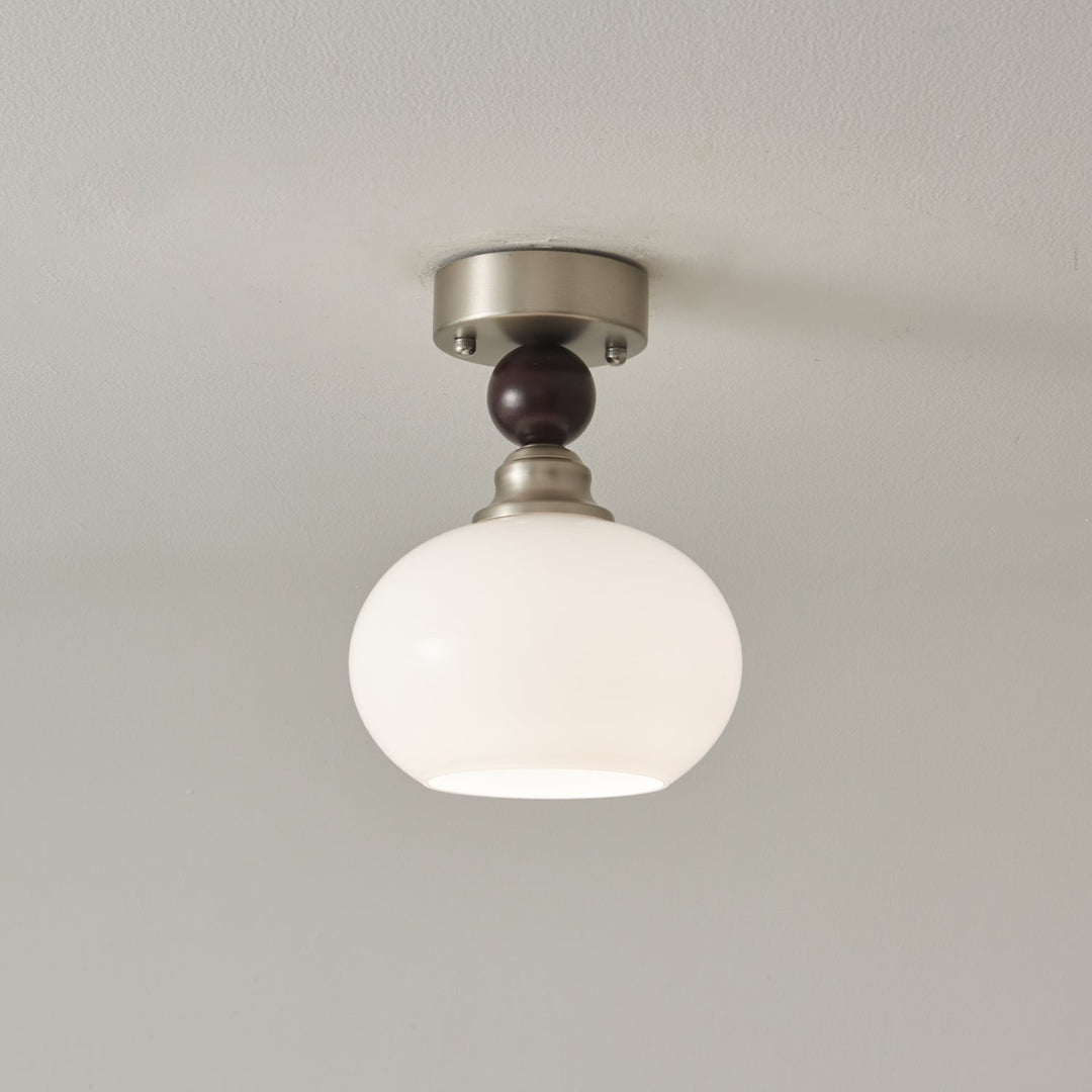 Ivcarila Plafonnier en Verre Perle Sphère Minimaliste Moderne - Neutralighting