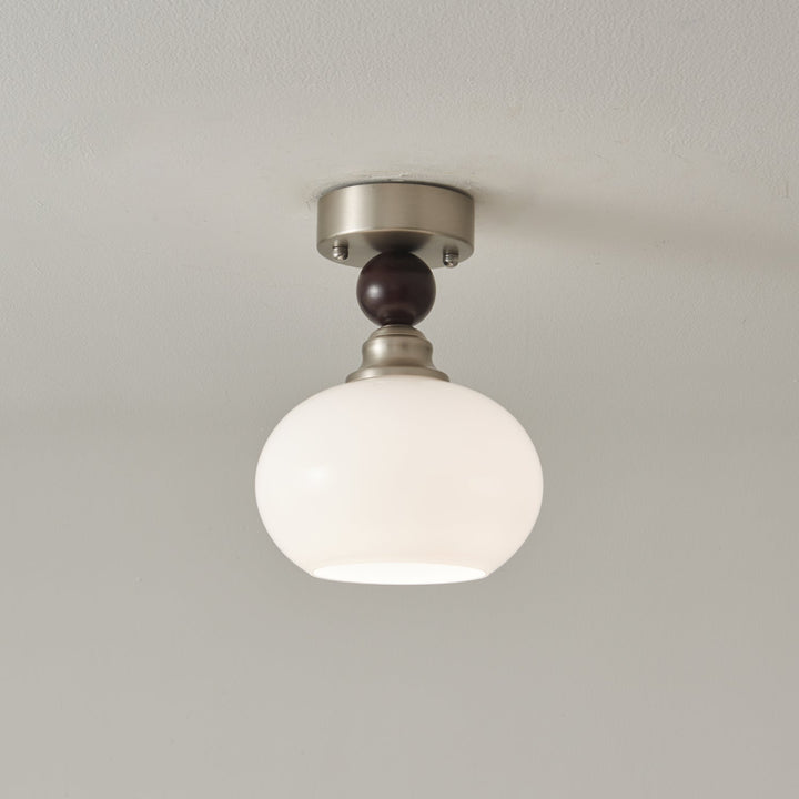 Ivcarila Plafonnier en Verre Perle Sphère Minimaliste Moderne - Neutralighting