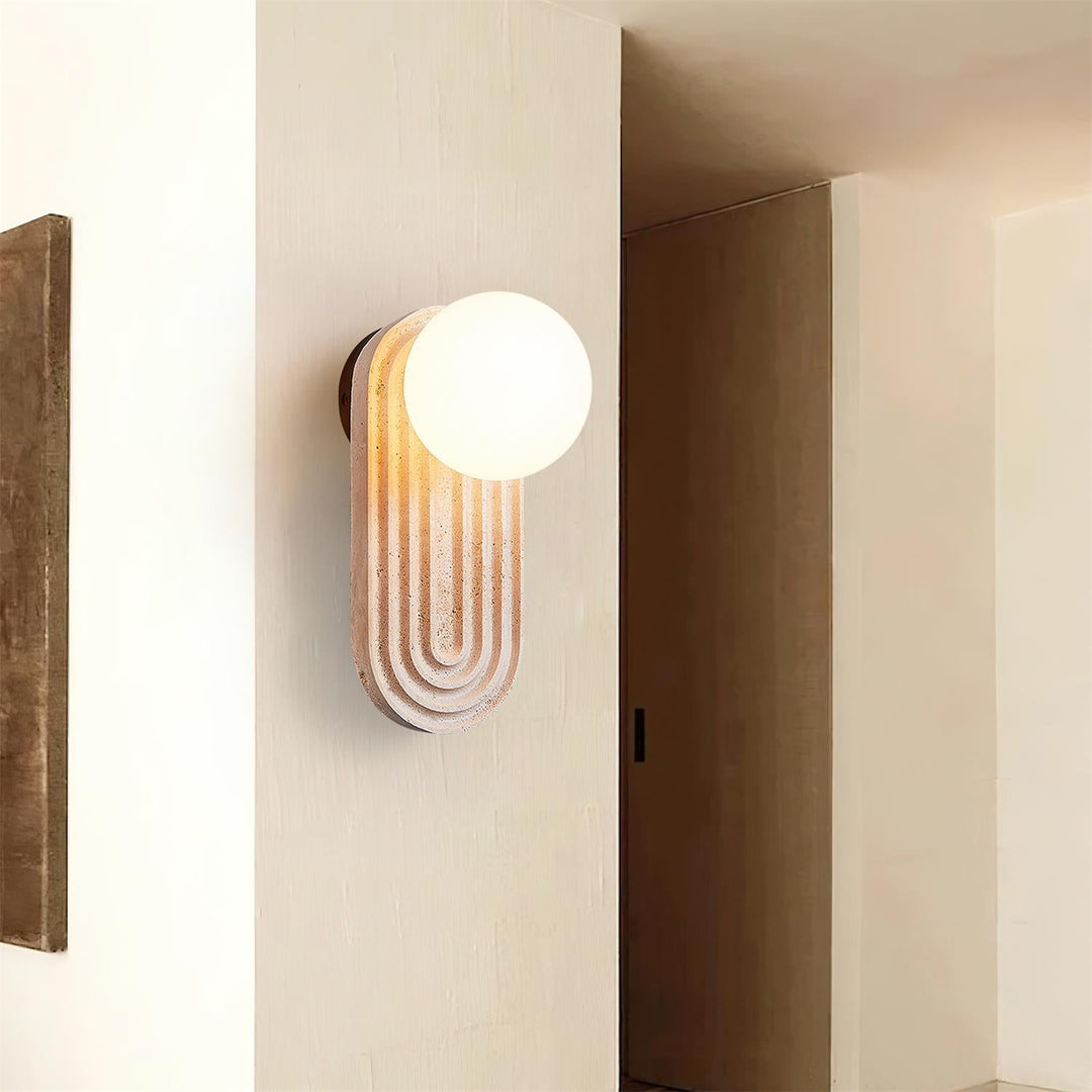 Pebivo Applique Murale Moderne en Travertin - Neutralighting