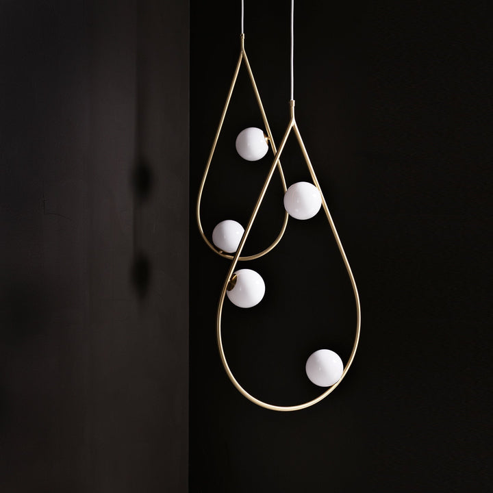 Ertheion Suspension Verre Perles Minimaliste - Neutralighting