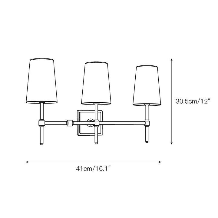 Vicarara Applique Murale Vintage Industriel Laiton Tissu - Neutralighting