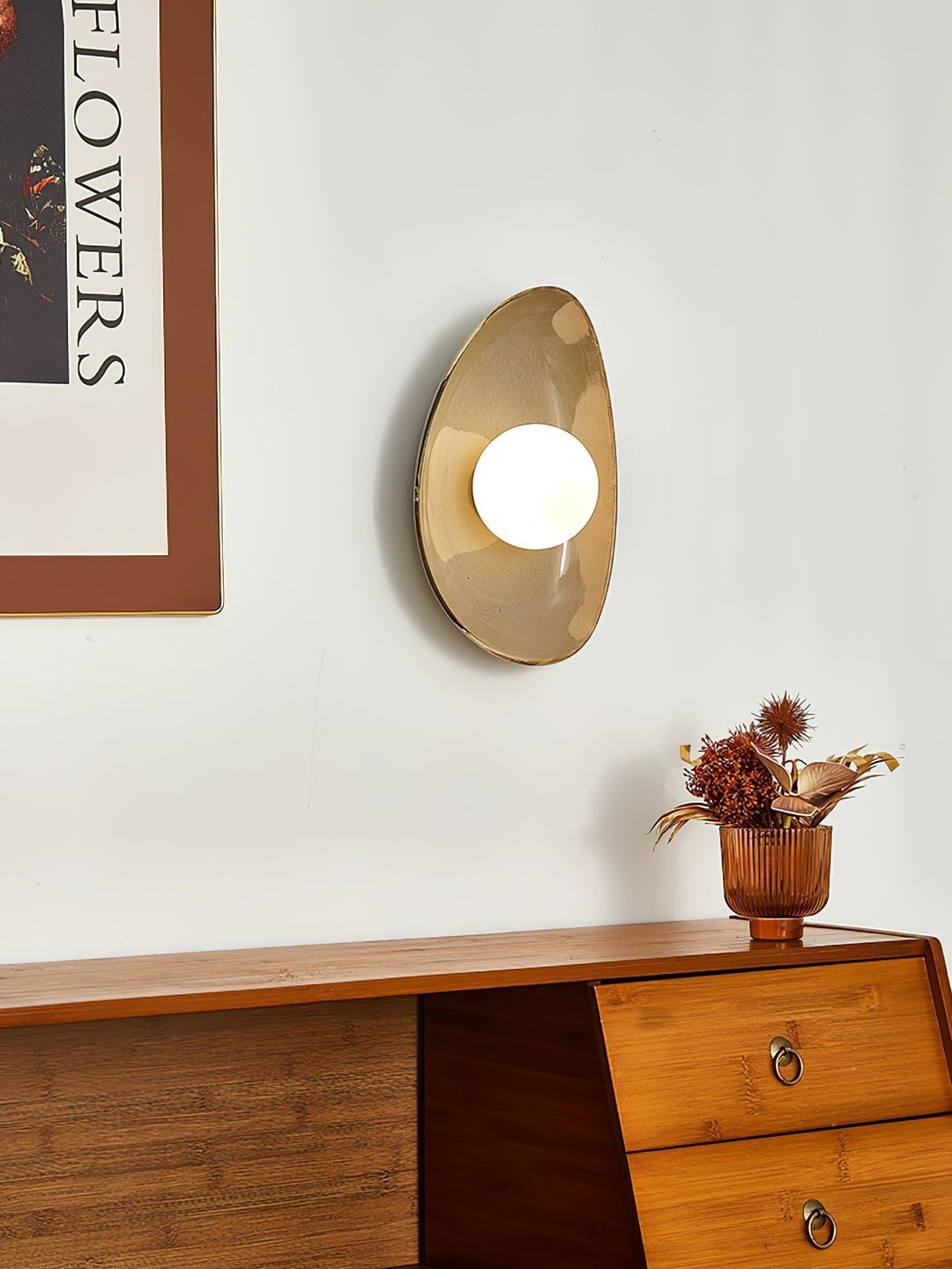Ertalila Applique Murale Céramique Disque Galet Élégance - Neutralighting