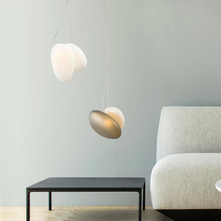 Eclipse Suspension en Verre Givré - Neutralighting