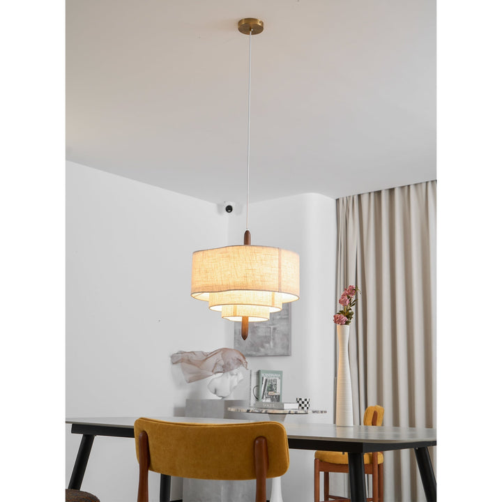 Altheus Suspension Tissu Premium Nordic Galet - Neutralighting
