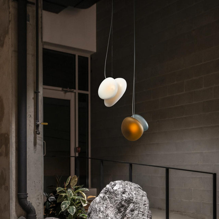 Eclipse Suspension en Verre Givré - Neutralighting