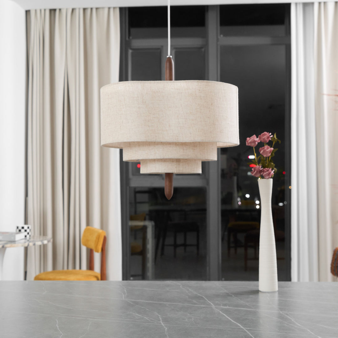 Altheus Suspension Tissu Premium Nordic Galet - Neutralighting