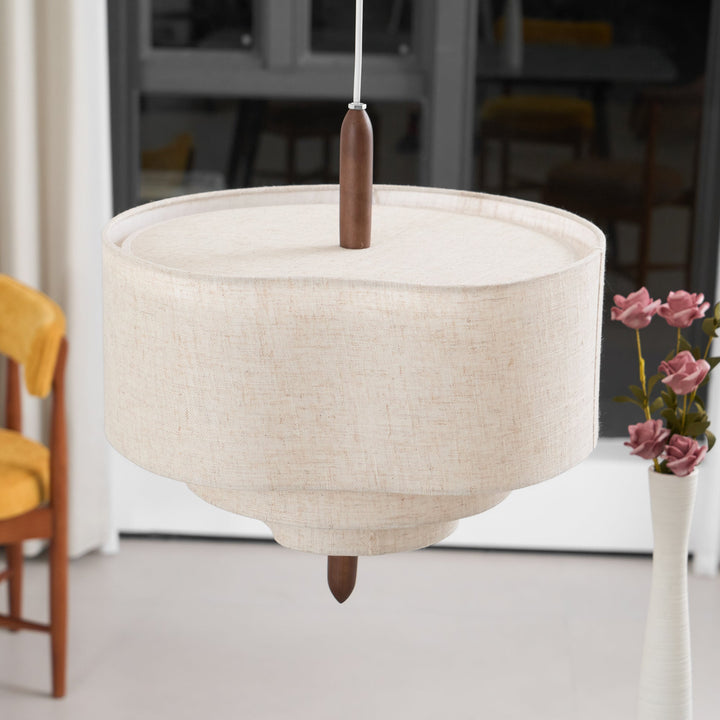Altheus Suspension Tissu Premium Nordic Galet - Neutralighting