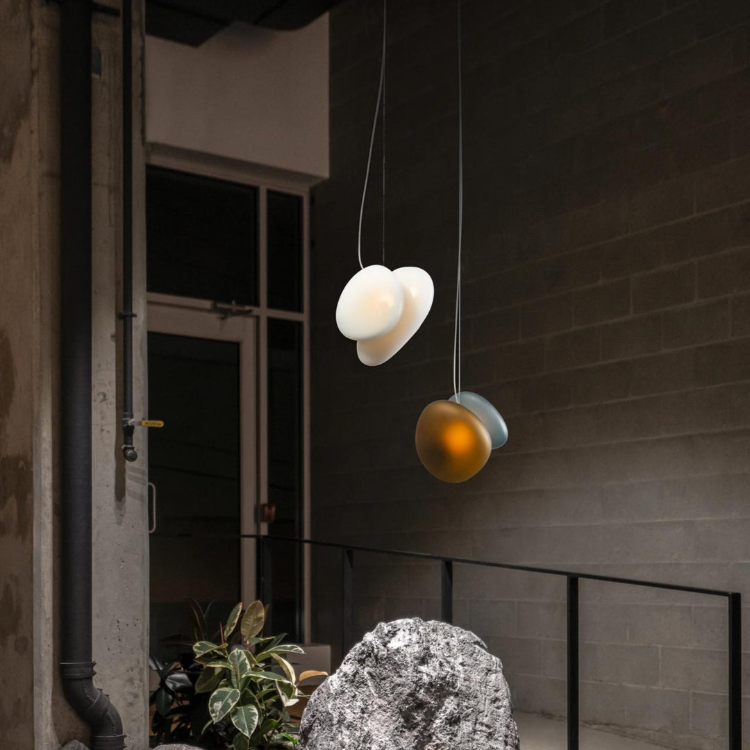 Eclipse Suspension en Verre Givré - Neutralighting