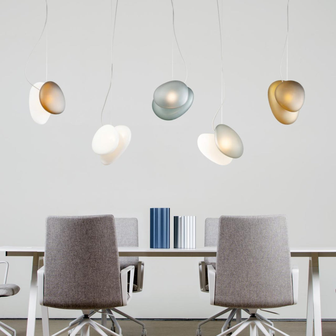 Eclipse Suspension en Verre Givré - Neutralighting