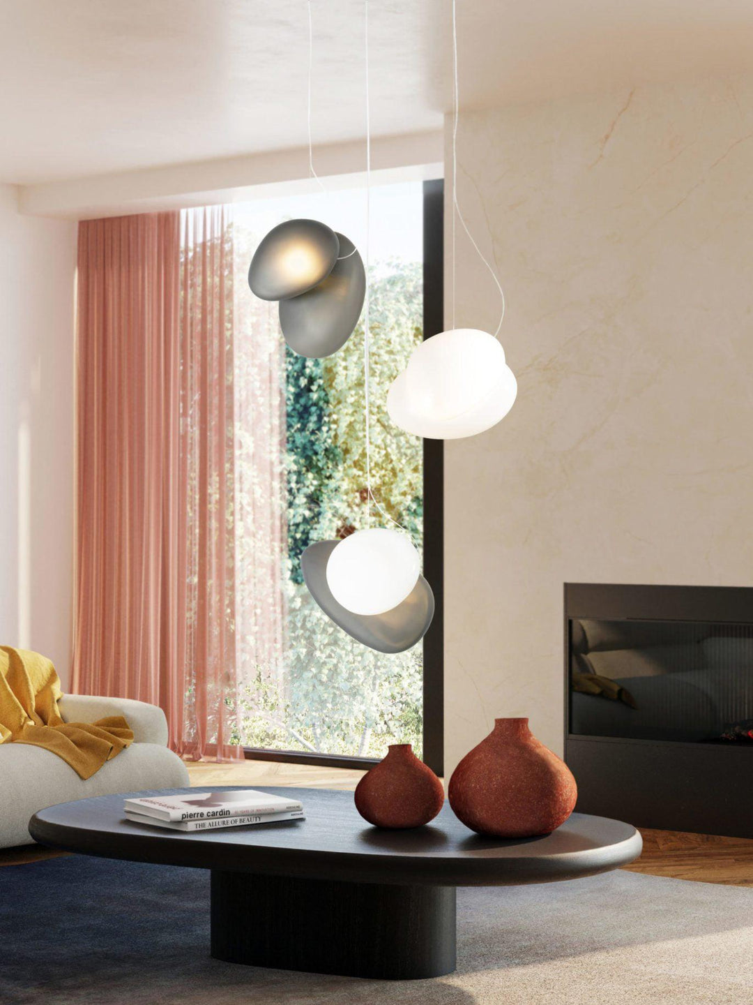Eclipse Suspension en Verre Givré - Neutralighting