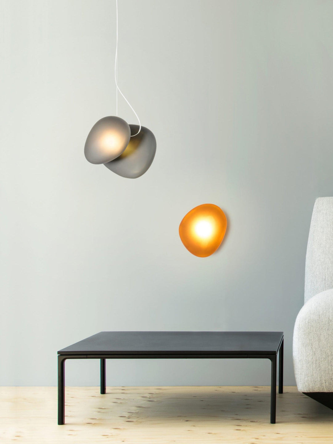 Eclipse Suspension en Verre Givré - Neutralighting